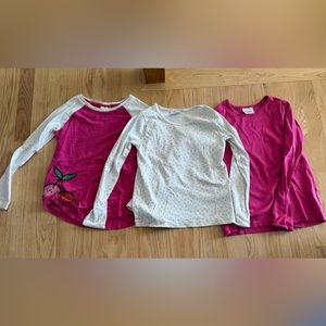 Girls Hanna Anderson Long Sleeve Shirts (3 count)